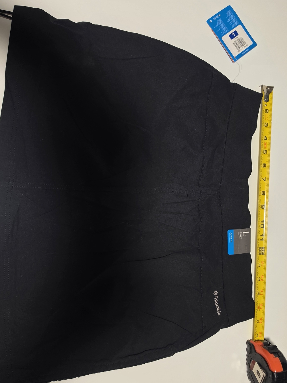 NWT Columbia Omni-Shade Active Fit Skort Black Large L Hiking Golf Travel